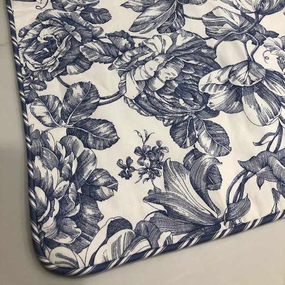 Waverly Garden Toile Lapis European Sham - Picture 7 of 8